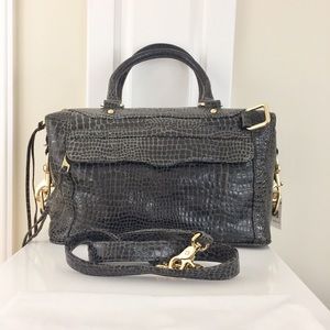 Rebecca Minkoff Croc Embossed Morning After Bag